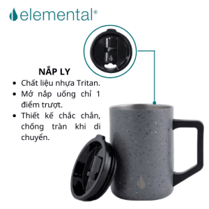 Cốc giữ nhiệt Elemental Summit 470ml - Xám đốm - Ảnh 5