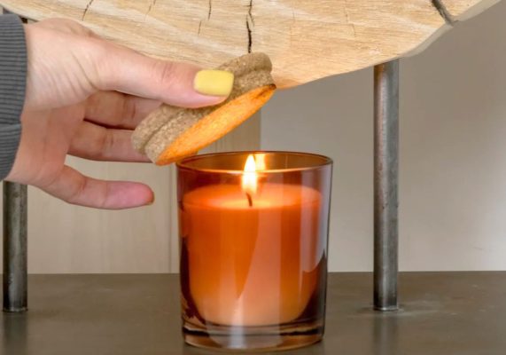Đậy nắp hũ nến sau khi sử dụng