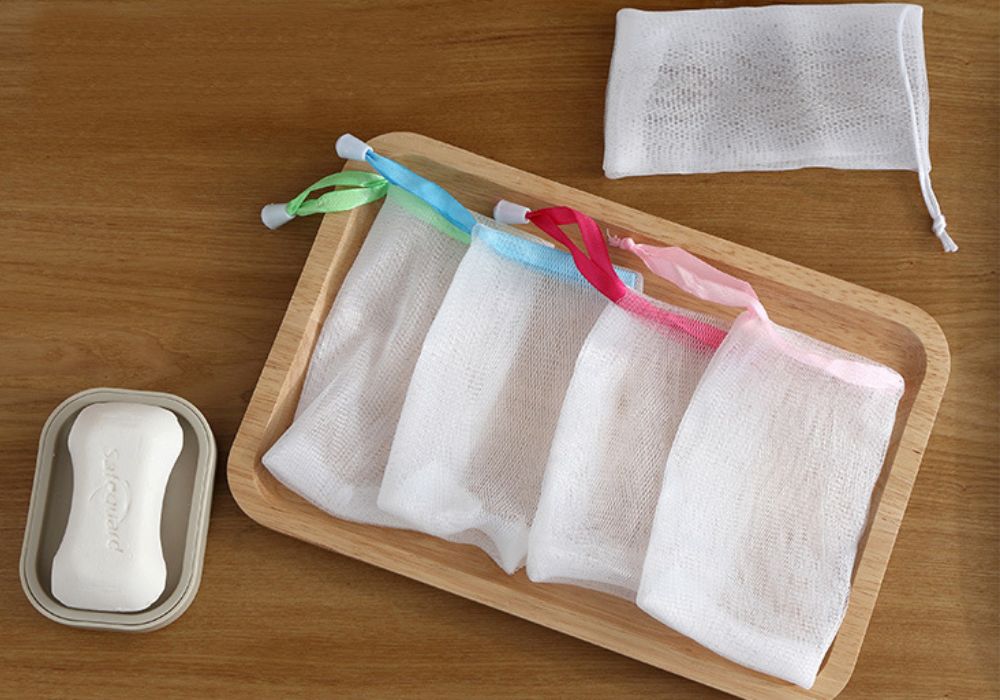 Túi lưới đựng xà bông tắm là một phát minh cực kỳ tiện lợi